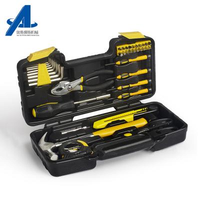 China General 39 Piece Tool Kit Household DIY Tool Kit Home Appliance Repair Tool Hardware Easy Carry Set for sale