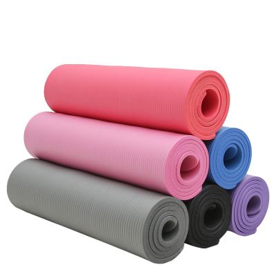 China Matt Manufacturer Wholesale Gymnastics Fitness NBR Pilates Design Yoga Mat Non-Slip Custom Printed Eco-Friendly Mat for sale