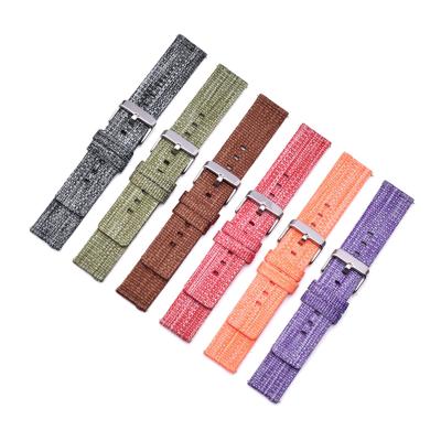 China 20MM 22MM Watchbands 20MM 22MM Nylon Fabric Sport Spring Bar Watch Spring Bar Sports Band Nylon Strap For Samsung Watch for sale