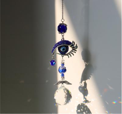 China 2021 New Easy Wall Window Turkish Blue Eye Craft Ornament Decoration Evil Eyes for sale