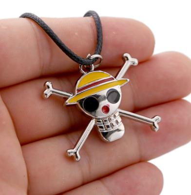 China New FASHIONABLE comic Luffy one piece Zoro Robin Warrant Pendant Necklace anime for sale