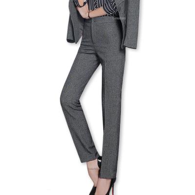 China Wholesale Anti-Static Full Length Professional Business Pants Formal Work Use Office Lady Women Trousers for sale