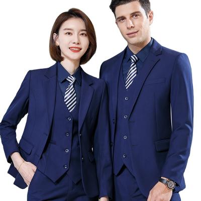 Chine Anti-Wrinkle Wholesale 3 Piece Suit Fashion Business Formal Same Style For Men And Women Plus Size Men Pants Suit Jacket Office Work Blazer à vendre