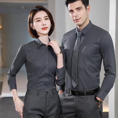 Cina Anti-pilling Polyester Cotton Dress Shirts For Men Full Sleeve OEM Cheap High Quality Chinese Factory Sell Same Design For Kinds in vendita