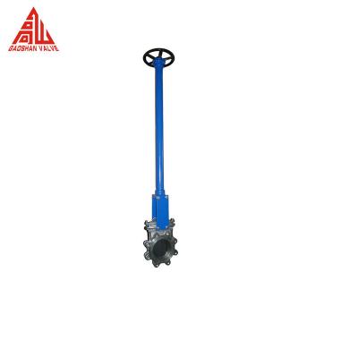 China Extension Rod Knife Gate Valves Medium Temperature Manual Power for sale