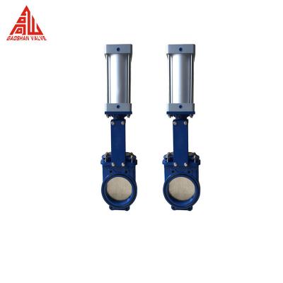 中国 Pneumatic Actuator Knife Gate Valves Medium Temperature Manual Power 販売のため