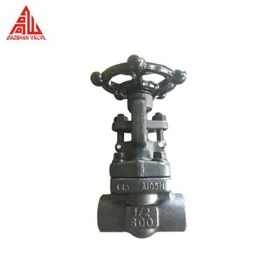 China Stainless Steel A182 A105 Forged Steel Socket Welding Gate Valve for sale