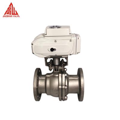 China CF8 CF8M Stainless Steel DIN100 SS Flanged End Ball Valve for sale