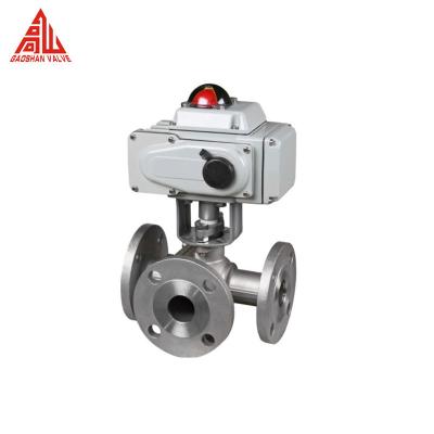 Китай Manual Pneumatic 3 Way Motorized Ball Valve Normal Temperature Manual Power продается