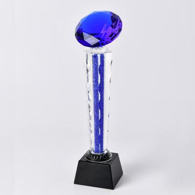 China Europe High Level Trofeo De Cristal Glass Award Trophies Personalized Trophy Custom Crystal Eco-friendly for sale