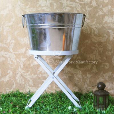 China Party Sustainable Ice Bucket With Stand Drink Holder Tub Ice Barrel Cooler for sale