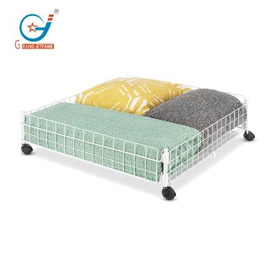 China Viable Galvanize Wire Underbed Storage Metal Rolling Truss Tray for sale