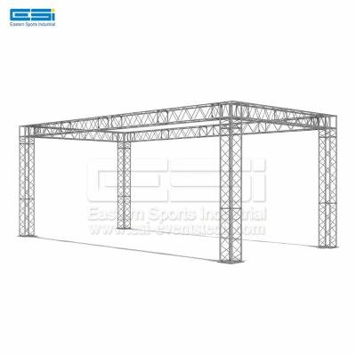 China Cheap Exihibition Price Used Aluminum Truss Square Box Stage Mini Trade Show Booth Easy Movable Fair Backdrop Aluminum Display System for sale