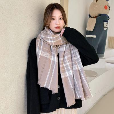 China Japan Winter Hijab Scarf Women S Soft Canvas Scarves And Korean Luxury Cotton Scarf 2022 Style Brand Women Printed Shawls And Wraps Cover Pcs for sale