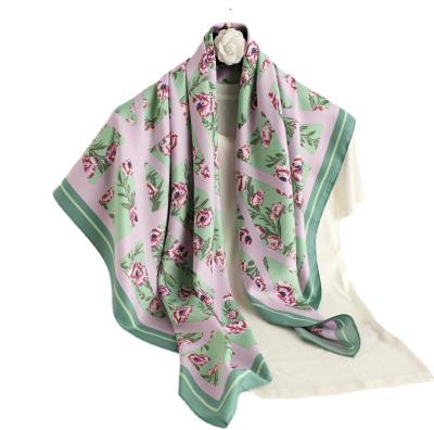 China Interesting Cheap Neckerchief Pattern Scarves Printed by Polyester Elegant Elegant GIRLS Cotton for sale