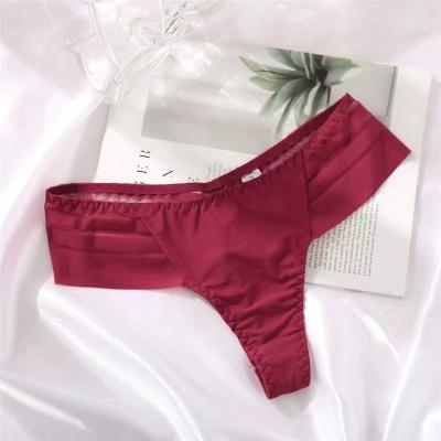 China Traceless Breathable Thong Women's Large Size Foreign Trade T-back Low Waist T-back Underwear for sale