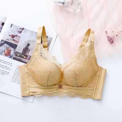 China Bra and pump brief sets new popular women lace up lingerie set fabric decoration underwear beautiful for sale