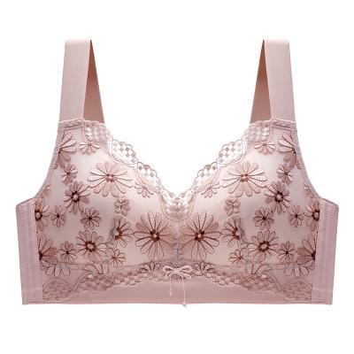 China Unique pump products to sell sexy lace underwear lace hollowed out bra girl Miss Mom girl underwear thin adjustment for sale