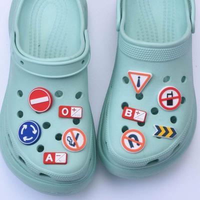 China Cheap custom soft shoe charm clog pvc cartoon custom charm new design for sale