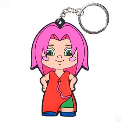 China Cheapest Promotion Metal Rubber Key Chains for sale