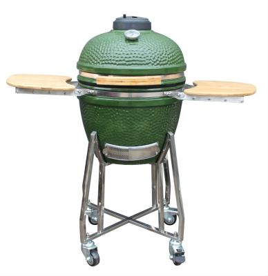 China Utensílios de cozinha para grelha Kamado de 48 cm e 18 polegadas, tudo em uma cor verde à venda