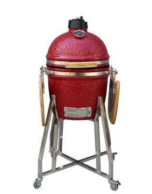 China Rote Farbe 39 cm 15 Zoll Kamado Grill Edelstahl Geschirr zu verkaufen