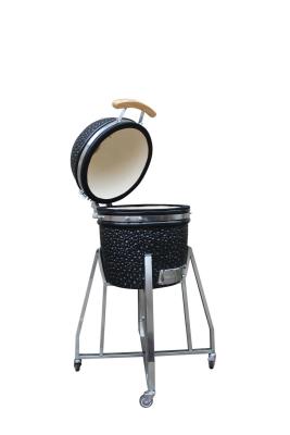 China Holzkohle-Keramik-Schwarz-Farbe 39 cm Kamado 15-Zoll-Grill zu verkaufen