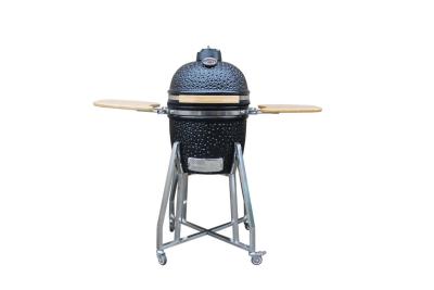 China Glänzende schwarze Farbe 39 cm 15 Zoll Kamado Grill Holzkohle Geschirr zu verkaufen