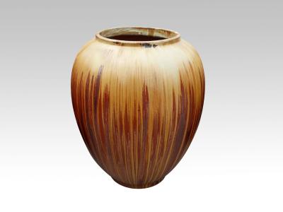 Κίνα 23 Inch Ceramic Outdoor Pot High Fired For Outside Fat Vase Cascade Copper προς πώληση