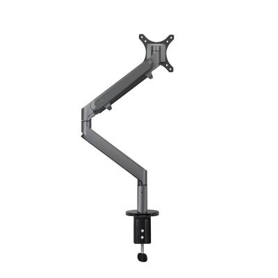 China Vertical Aluminum Alloy PC Long Arms Desktop Computer LCD Monitor Screen Mount Aluminum Single Adjustable Arm Stand for sale