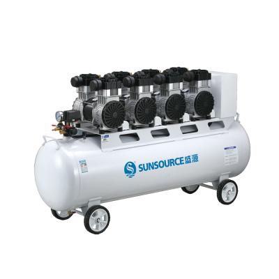 China High Pressure Electric Oil Free Tank 180L 4 Cylinder 6Hp 8Hp Oil Free Air Compressor Factory Price Air Compressor for sale