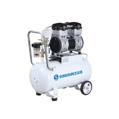 China New AC-220V/50Hz 750W Silent Low Price Air Compressor High Pressure Oil Free Air Compressor for sale