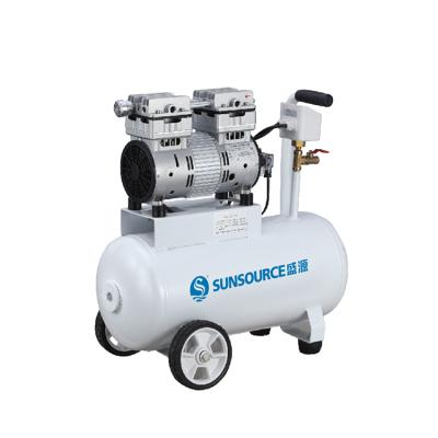 China Chinese Oil Free Air Compressor AC~220V/50Hz 430W Oil Less Vacuum Portable Air Compressor Pump for sale