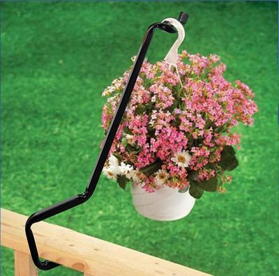 China Flower Pot Hook Platform Hanger Metal Platform Rail Plant Single Hanging Hanger 40*8cm for sale