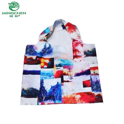 China Large Capacity Recyclable Convenient Fashion Design Polyester Environmentally Friendly Printing Soft Bag for sale