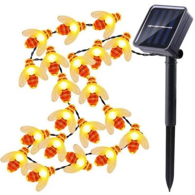 China Cute And High Quality AC LED Curtain Light Animal Shaped Solar Hardworking Bee String Light Fairy Lamp For Room Garden Decoration for sale