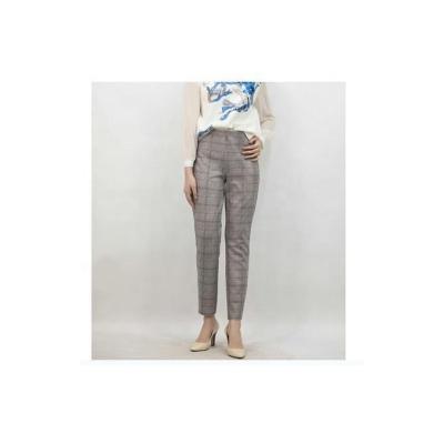 China Good Quality Designer Vintage Spring High Waist Basic Slim Plaid Pants Breathable Good Price For Women for sale