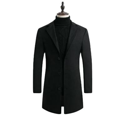 China Anti-Wrinkle Plus Size Windproof Long Outerwear Winter Coat Wool Winter Casual Coat For Men for sale