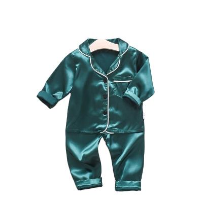 China Thermal Customize 100% Polyester Kids Sleep Wear Homewear Fashionable Solid Print Long Sleeve Girls Sleepwear for sale