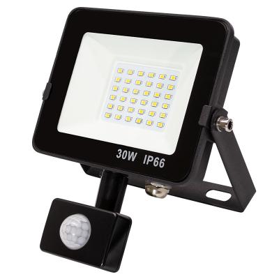 中国 30W アルミ PIR LED 洪水灯 2400lm 光流 RF リモコン コントロール IK07 / IP66 保護 販売のため