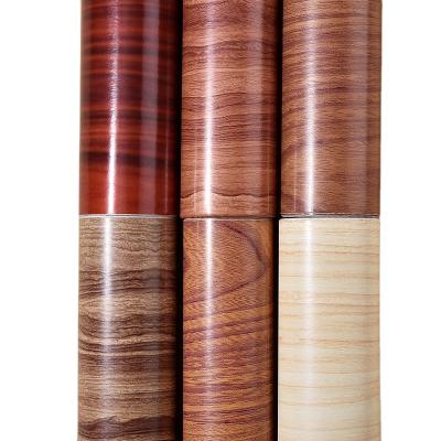 China Modern wood design plain wallpaper wood grain 3d wood grain wallpaper home skin off stickers paper for sale