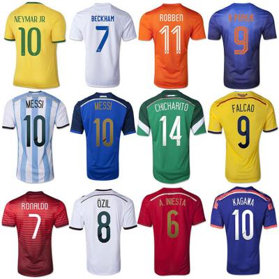 China Quick-Drying Retro Mesh Tshirt Shorts Jersey Player Version Football 21/22 for sale