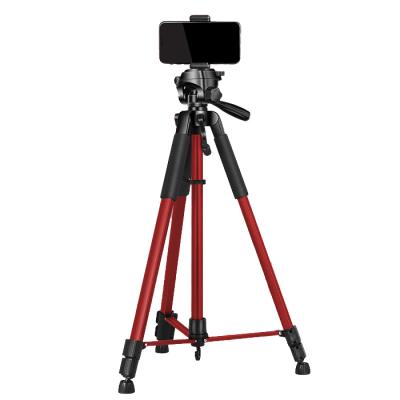 China Tripods Rise 1.7m Portable Flexible Aluminum Camera Tripod With Phone Holder Stand IPhone Portable Tripods Foldable Video Tripod for sale