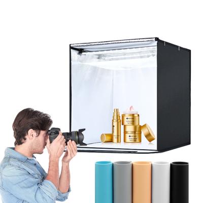 China Portable Led Foldable Shooting Tent 40cm Photo Light Box Photography Light Box Photography Lighting Tent Kit for sale