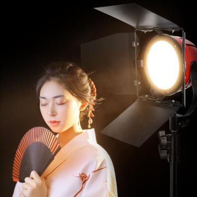 China Photo Studio Light 3200-5500K Dimmable LED Continuous Light Red Continuous Lighting Dimmable Head Film Film Fill Lights for sale