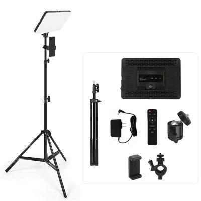 China Photographic Equipment 3200-5500K PORTABLE Video Lighting Camera Studio Led Video Light With 2M Adjustable Tripod Stand for sale