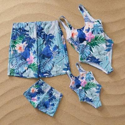 China Wholesale Anti-UV Children's Swimwear Mom and Daughter Two Piece Cute Teenager Bikini for sale