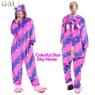 China Breathable Adult Stitch Onesie Animal Pajamas Halloween Cosplay Costume Party Wear Blue for sale