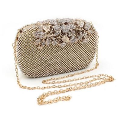 China High Quality Gold (Silver) Rhinestone Bridal Clutch Evening Clutch Purse Party Prom for sale