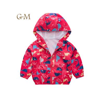 China Viable Custom Kids Raincoat Children's Logo Kids Printed Outwear Windbreaker Jackets for sale